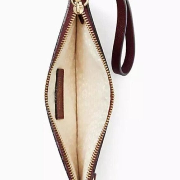 Kate Spade Wristlet Mikas Pond Bee Mulled Wine Wallet - Picture 3 of 5